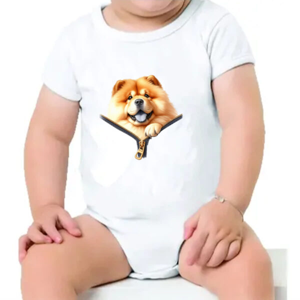 Body infantil Chow Chow no Ziper - Imagem 4