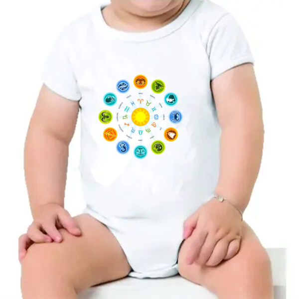 Body infantil Circulo do Zodiaco Signos - Imagem 4