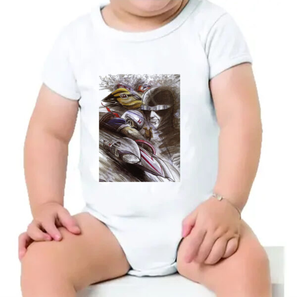 Body infantil Corredor X e Speed Racer Grafite Arte - Imagem 4