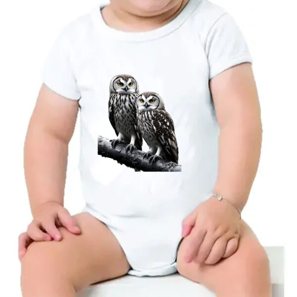 Body infantil Corujas da neve - Imagem 4