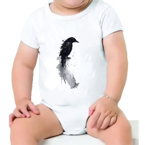 Body infantil Corvo lenda indigena - Imagem 4