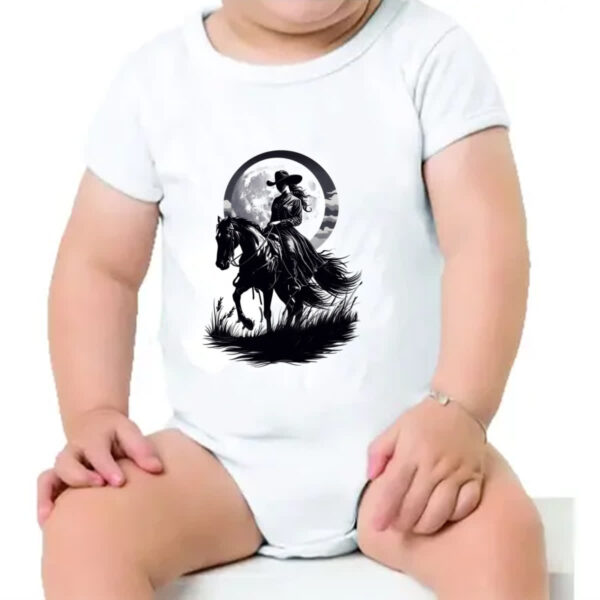Body infantil Cowgirl silhueta ao luar - Imagem 4