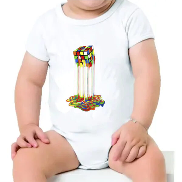 Body infantil Cubo magico derretendo - Imagem 4