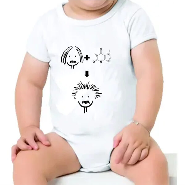 Body infantil Albert Einstein Cafeina - Imagem 4