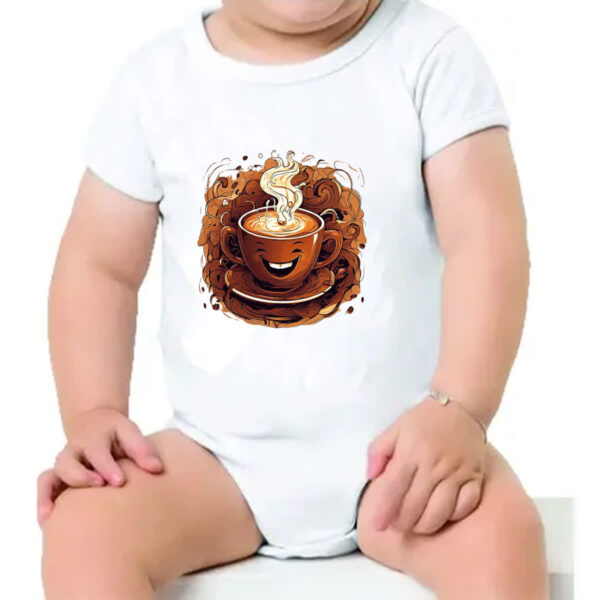 Body infantil Alegria com cafe - Imagem 4