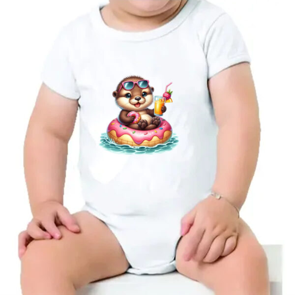 Body infantil Doninha na boia - Imagem 4