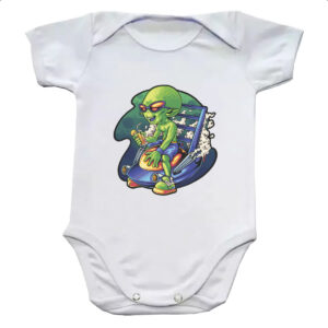 Body infantil Alien relaxando de ferias