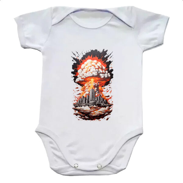 Body infantil Explosao nuclear cidade futuristica