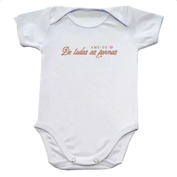 Body infantil Ame de todas as formas