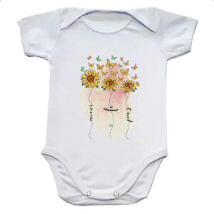 Body infantil Amor fe e paz