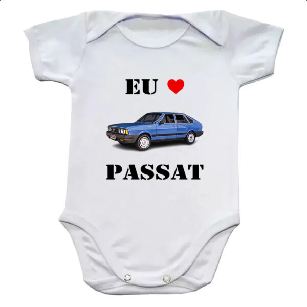 Body infantil Eu amo passat Azul