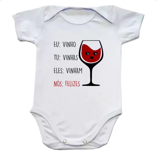 Body infantil Eu vinho tu vinhas eles vinham