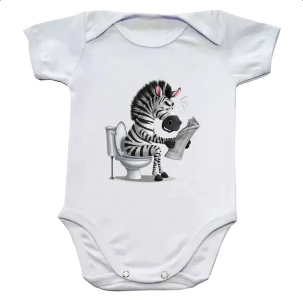 Body infantil Zebra na sala de forca