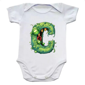 Body infantil Zumbi Alfabeto Letra C