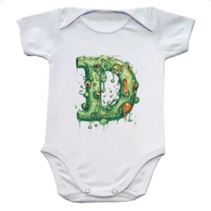 Body infantil Zumbi Alfabeto Letra D