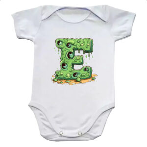 Body infantil Zumbi Alfabeto Letra E