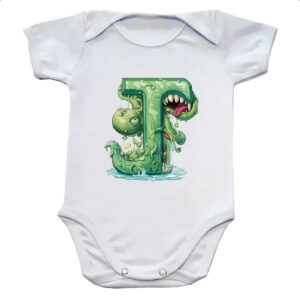 Body infantil Zumbi Alfabeto Letra J