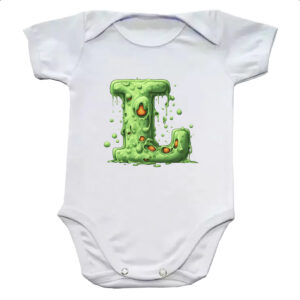 Body infantil Zumbi Alfabeto Letra L