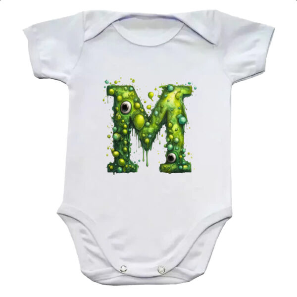 Body infantil Zumbi Alfabeto Letra M