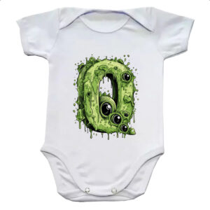 Body infantil Zumbi Alfabeto Letra Q