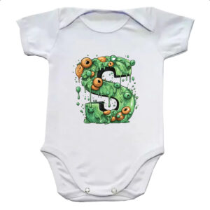 Body infantil Zumbi Alfabeto Letra S