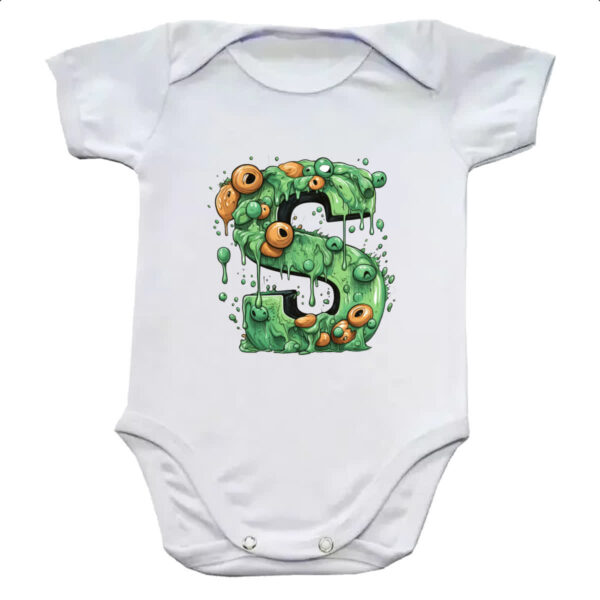 Body infantil Zumbi Alfabeto Letra S