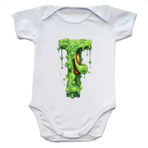 Body infantil Zumbi Alfabeto Letra T
