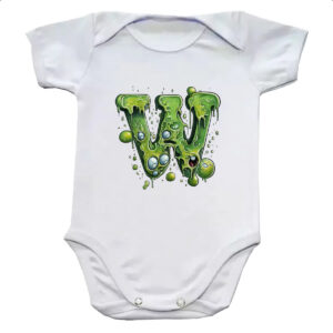 Body infantil Zumbi Alfabeto Letra W
