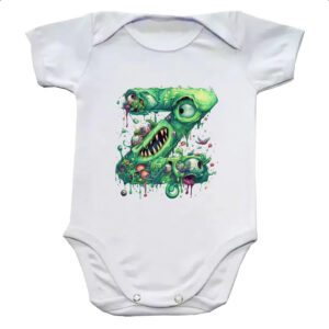 Body infantil Zumbi Alfabeto Letra Z