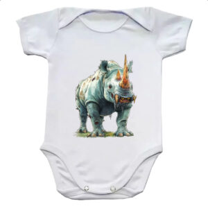 Body infantil Zumbi Rinoceronte