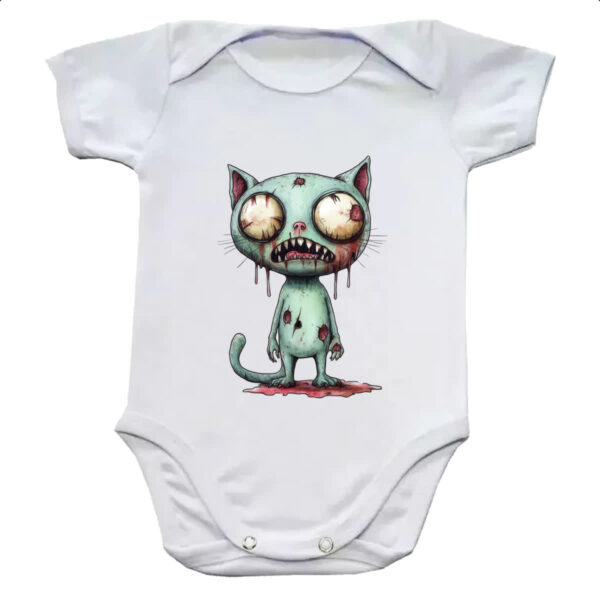Body infantil Zumbi gato
