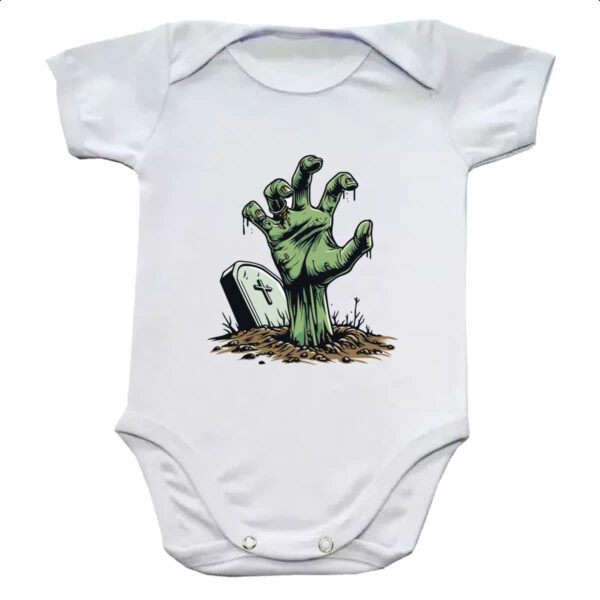 Body infantil Zumbi saindo da cova