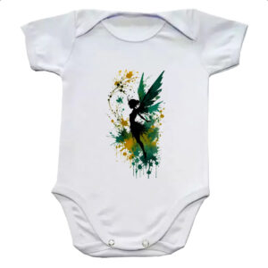 Body infantil Fada da floresta silhueta splash