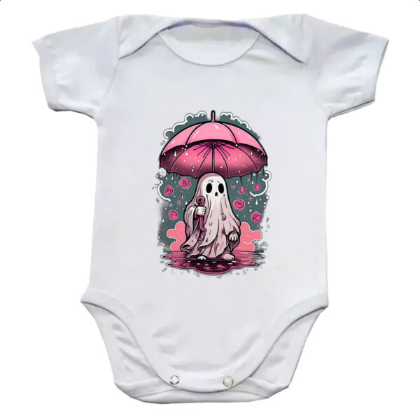 Body infantil Fantasma chuva de rosas