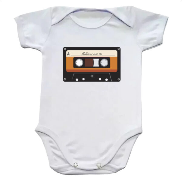 Body infantil Fita K7 retro anos 90
