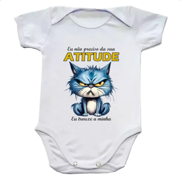 Body infantil Gato nao precisa da sua atitude