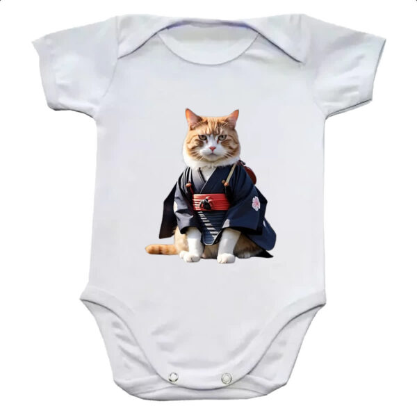 Body infantil Gato samurai