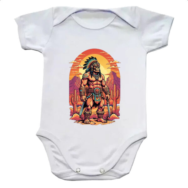 Body infantil Guerreiro Skull Indio Americano