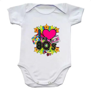 Body infantil I love anos 80