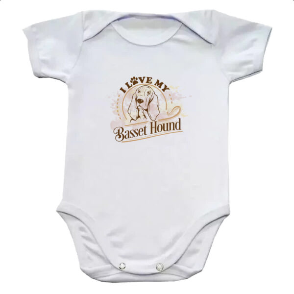 Body infantil I love my Basset Hound