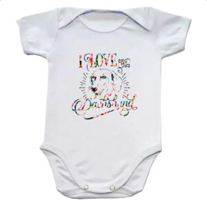 Body infantil I love my Daschshund