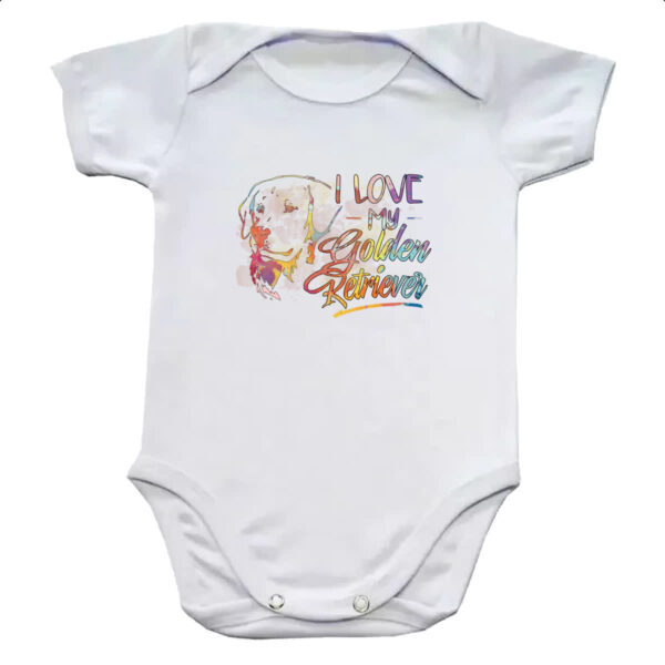 Body infantil I love my Golden Retriever