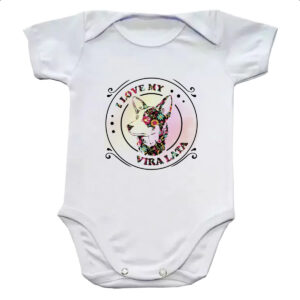 Body infantil I love my Vira Lata