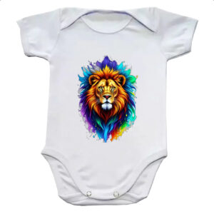 Body infantil Leao de Juda Watercorlor Splash