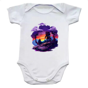 Body infantil Leao guerreiro noturno