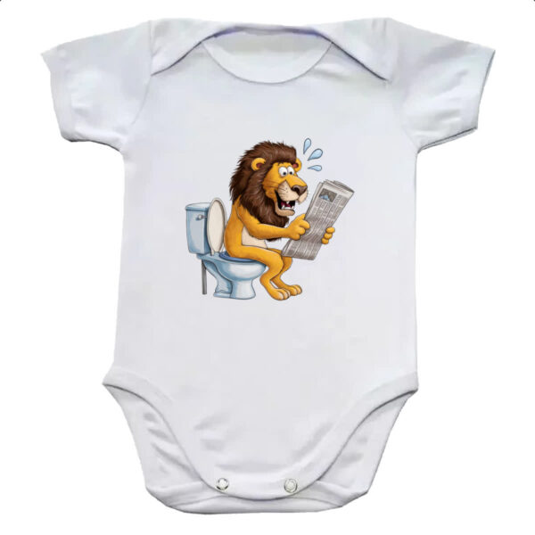 Body infantil Leao na sala de forca