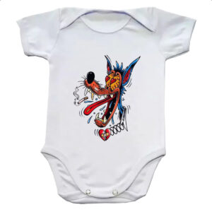 Body infantil Lobo apaixonado