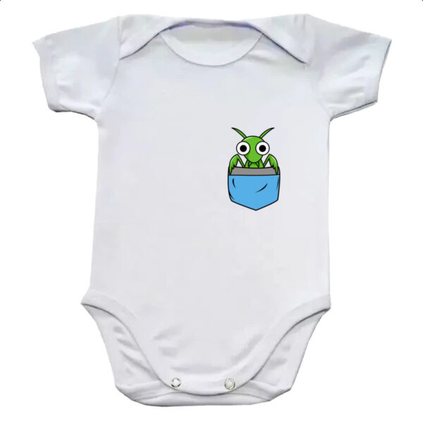 Body infantil Louva Deus no bolso