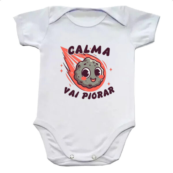 Body infantil Meteoro calma que vai piorar