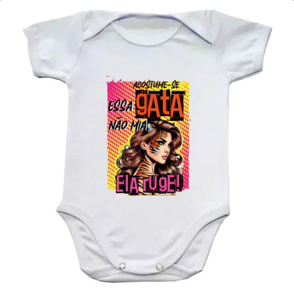 Body infantil Mulher essa gata ruge